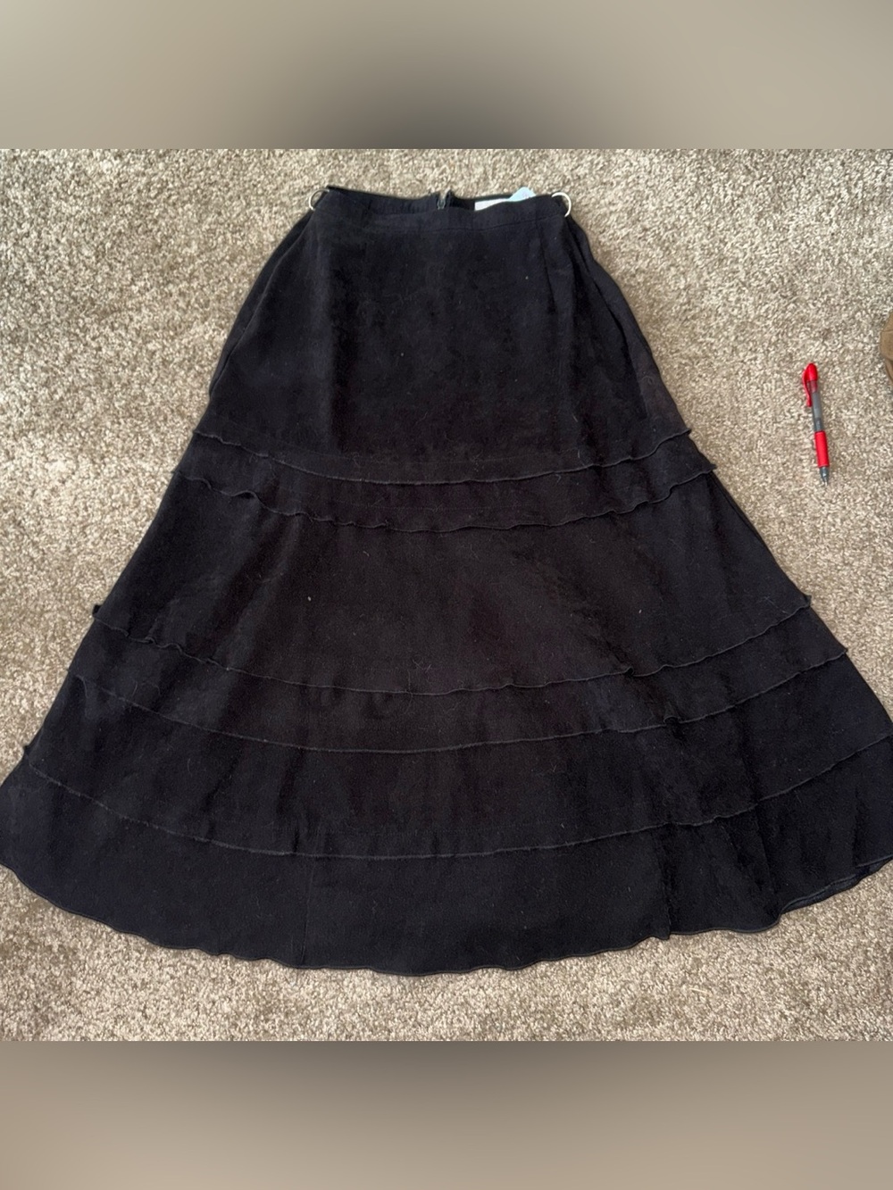 Dress Barn Black Tiered A-Line Women's Skirt